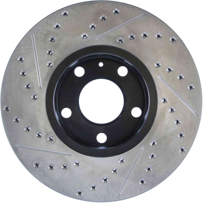 StopTech 96-7/04 Audi A4 / 95-01 A6 / 7/98-05 VW Passat Left Front Slotted and Drilled Cryo Rotor 127.33039CL
