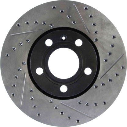 StopTech 96-7/04 Audi A4 / 95-01 A6 / 7/98-05 VW Passat Left Front Slotted and Drilled Cryo Rotor 127.33039CL