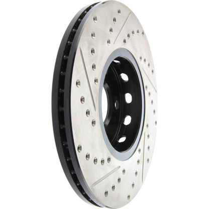 StopTech 96-7/04 Audi A4 / 95-01 A6 / 7/98-05 VW Passat Left Front Slotted and Drilled Cryo Rotor 127.33039CL
