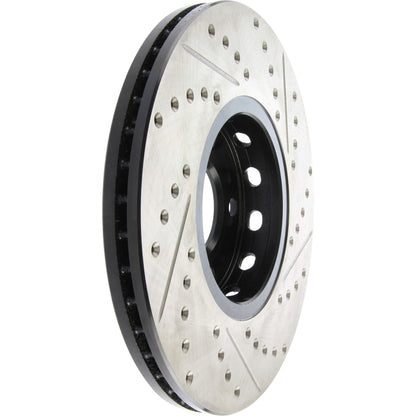 StopTech 96-7/04 Audi A4 / 95-01 A6 / 7/98-05 VW Passat Right Front Slotted and Drilled Cryo Rotor 127.33039CR
