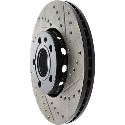 StopTech 96-7/04 Audi A4 / 95-01 A6 / 7/98-05 VW Passat Left Front Slotted and Drilled Rotor 127.33039L