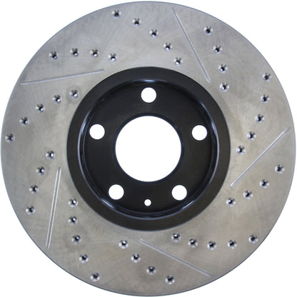 StopTech 96-7/04 Audi A4 / 95-01 A6 / 7/98-05 VW Passat Right Front Slotted and Drilled Rotor 127.33039R