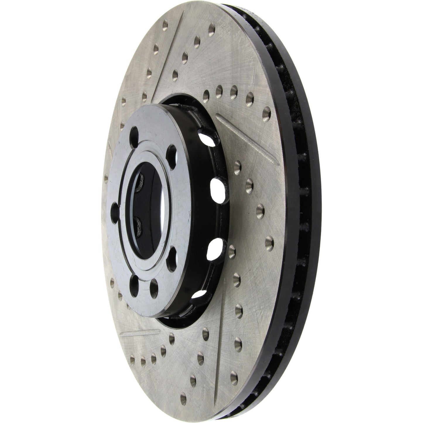 StopTech 96-7/04 Audi A4 / 95-01 A6 / 7/98-05 VW Passat Right Front Slotted and Drilled Rotor 127.33039R