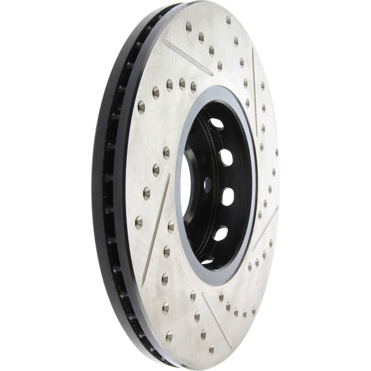 StopTech 96-7/04 Audi A4 / 95-01 A6 / 7/98-05 VW Passat Right Front Slotted and Drilled Rotor 127.33039R
