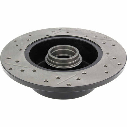 StopTech Sport Drilled/Slotted Brake Rotor; Rear Left