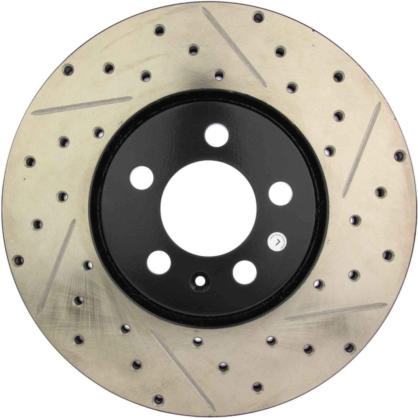 StopTech 96-98 Volkswagen Jetta / Golf GTI VR6 Sport Slotted & Drilled Front Left Cryo Rotor 127.33049CL