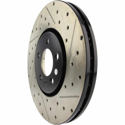 StopTech 96-98 Volkswagen Jetta / Golf GTI VR6 Sport Slotted & Drilled Front Left Cryo Rotor 127.33049CL