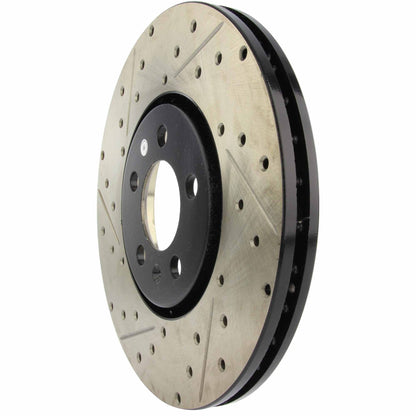 StopTech Sport Drilled/Slotted Brake Rotor; Front Right