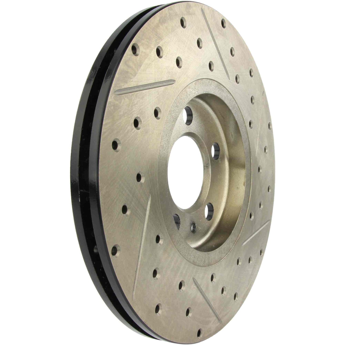 StopTech Sport Drilled/Slotted Brake Rotor; Front Right