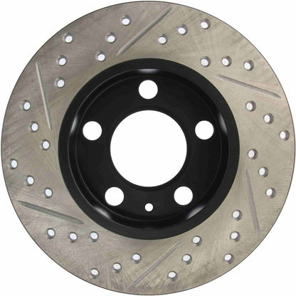 StopTech Sport Drilled/Slotted Brake Rotor; Rear Left