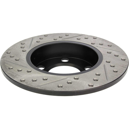 StopTech Sport Drilled/Slotted Brake Rotor; Rear Left