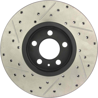 StopTech Sport Drilled/Slotted Brake Rotor; Front Left