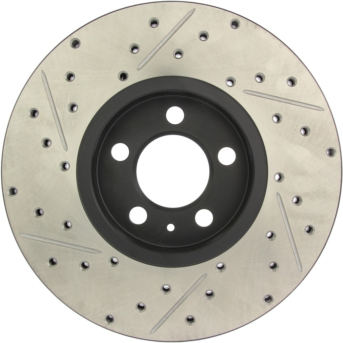StopTech Sport Drilled/Slotted Brake Rotor; Front Left