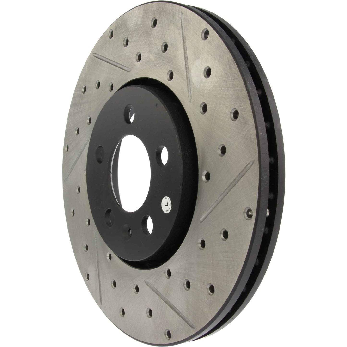 StopTech Sport Drilled/Slotted Brake Rotor; Front Left