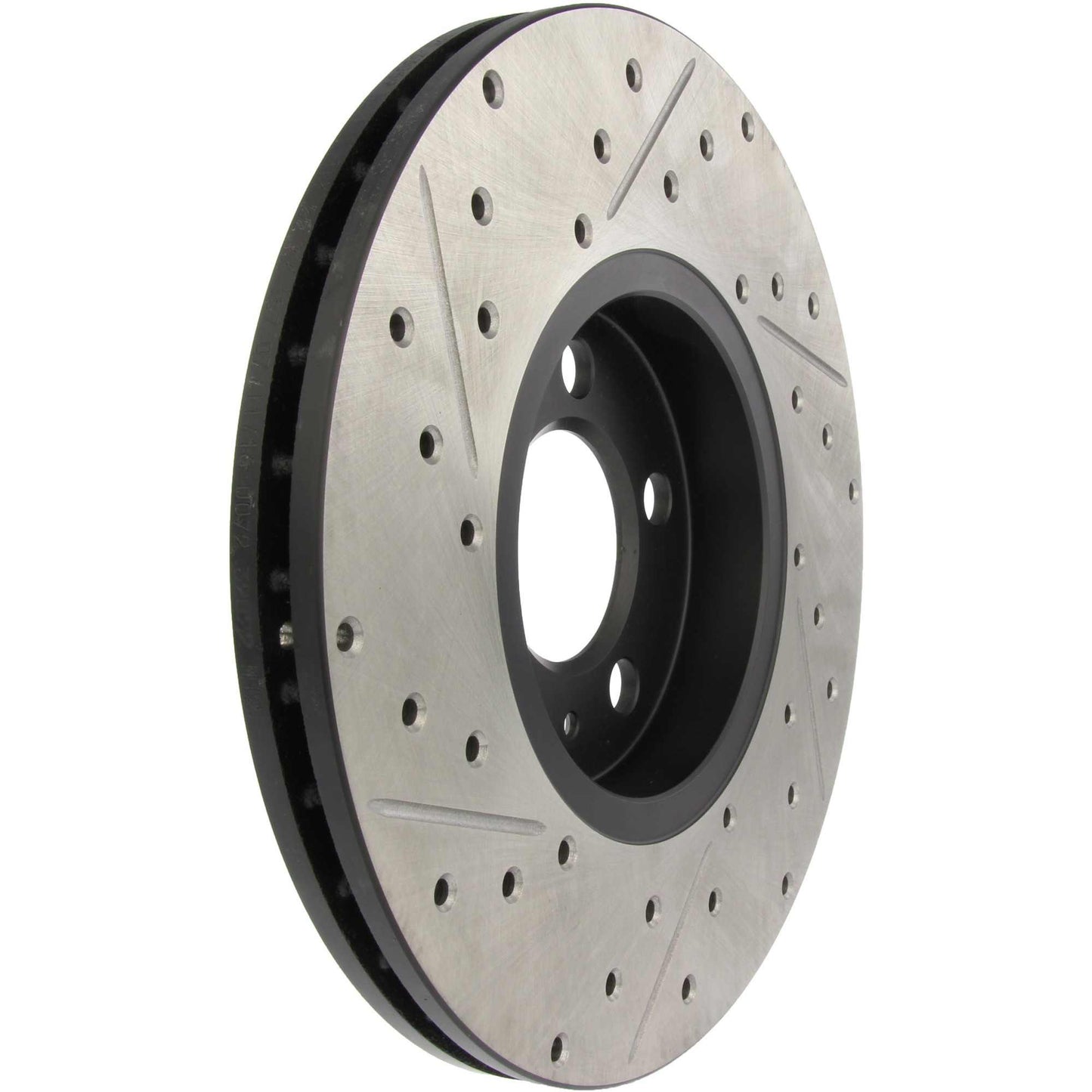 StopTech Sport Drilled/Slotted Brake Rotor; Front Left