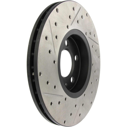 StopTech Sport Drilled/Slotted Brake Rotor; Front Left
