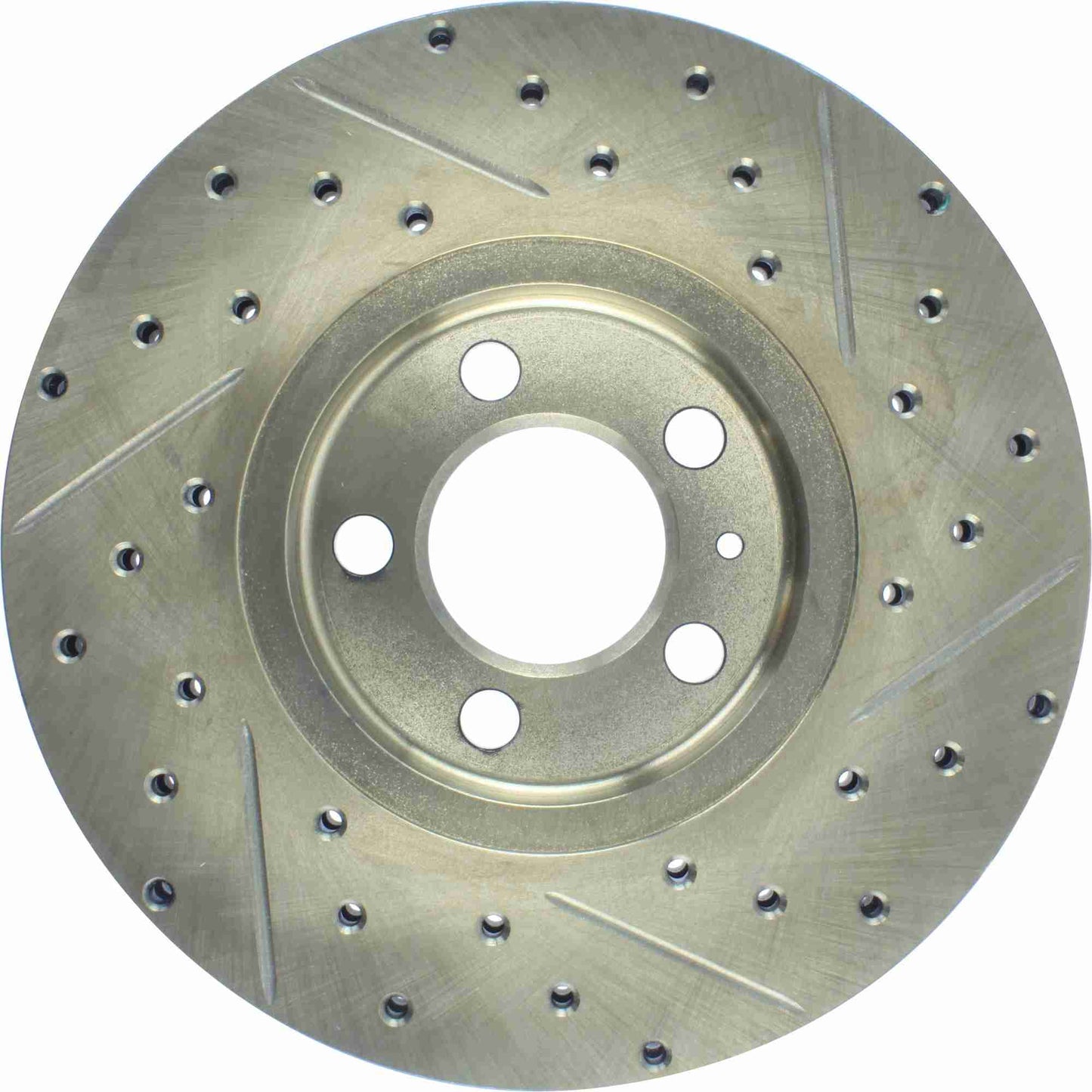 StopTech Sport Drilled/Slotted Brake Rotor; Front Right