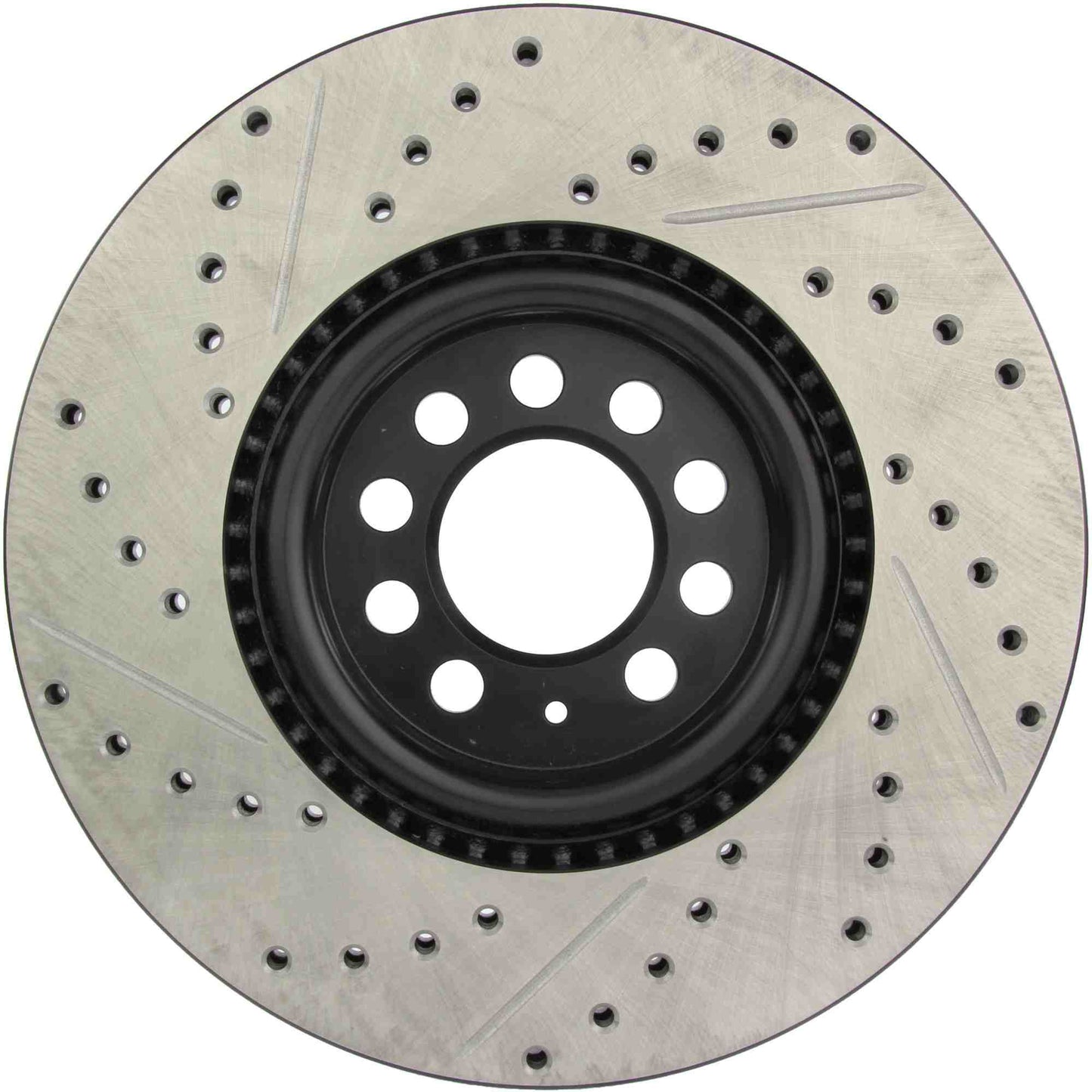StopTech Sport Drilled/Slotted Brake Rotor; Front Left