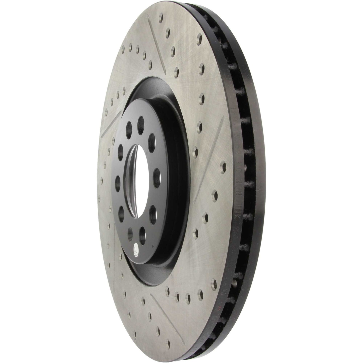 StopTech Sport Drilled/Slotted Brake Rotor; Front Left