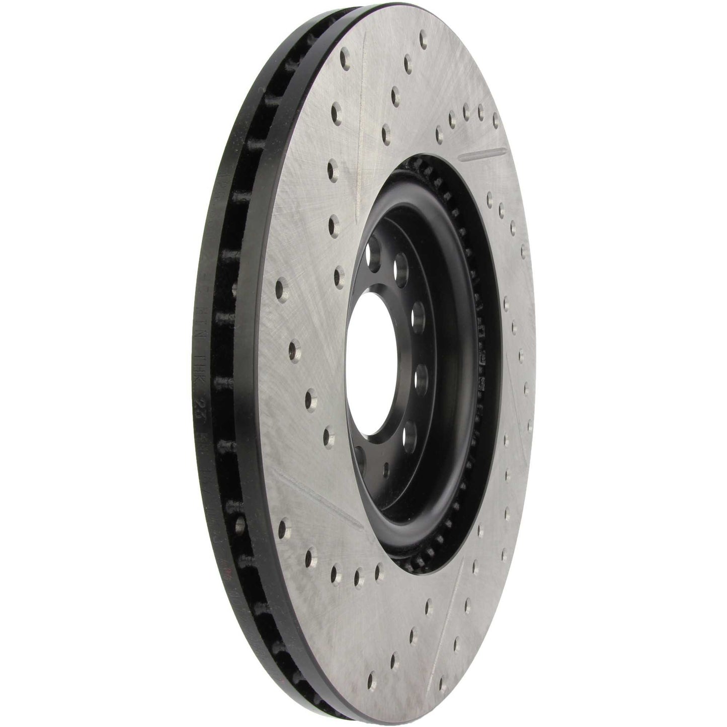 StopTech Sport Drilled/Slotted Brake Rotor; Front Left