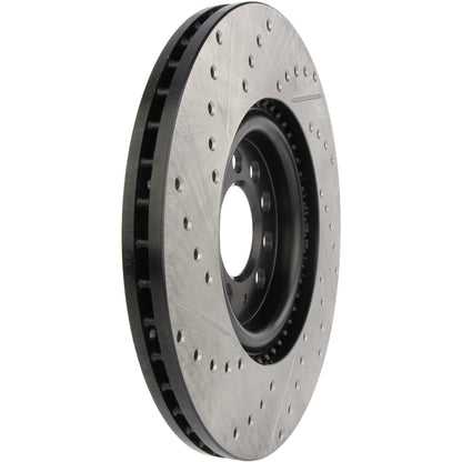 StopTech Sport Drilled/Slotted Brake Rotor; Front Left