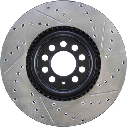 StopTech Sport Drilled/Slotted Brake Rotor; Front Right