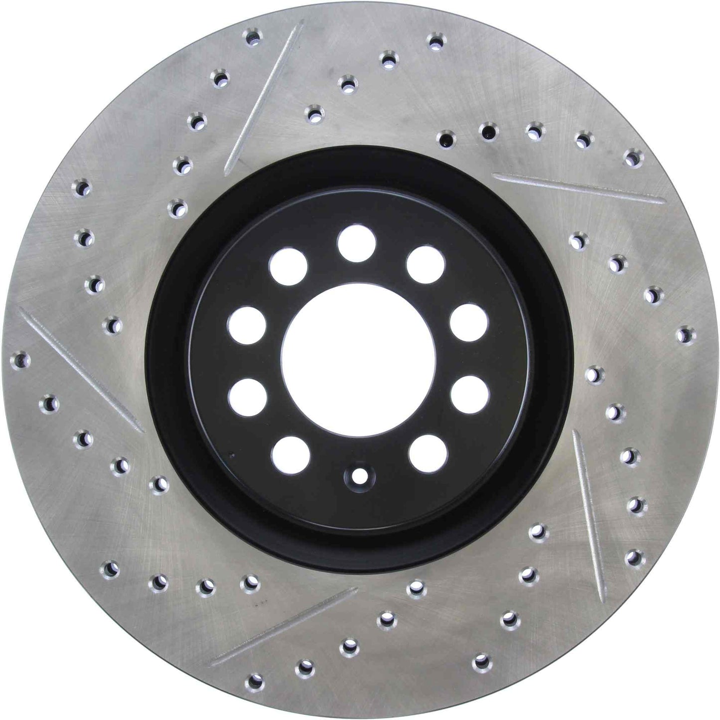 StopTech Sport Drilled/Slotted Brake Rotor; Front Right