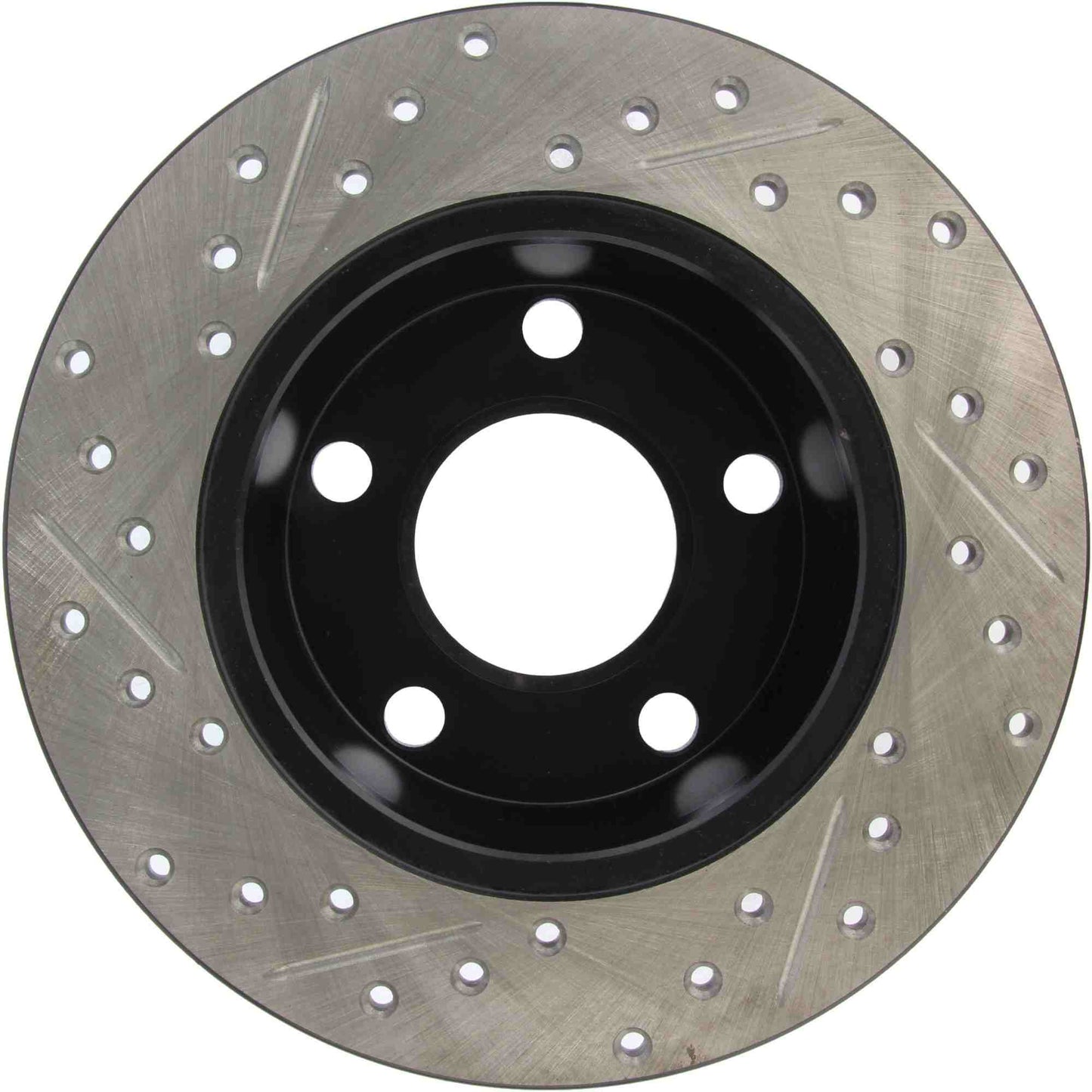StopTech Sport Drilled/Slotted Brake Rotor; Rear Left