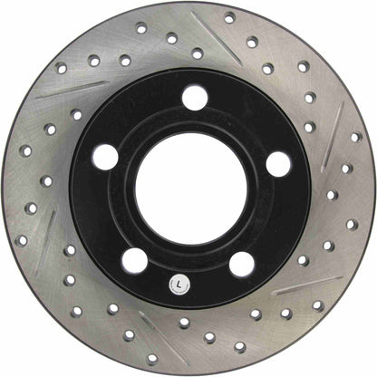 StopTech Sport Drilled/Slotted Brake Rotor; Rear Left