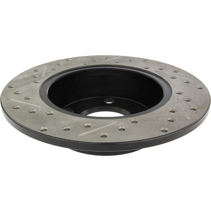 StopTech Sport Drilled/Slotted Brake Rotor; Rear Left