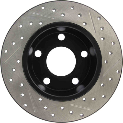 StopTech Sport Drilled/Slotted Brake Rotor; Rear Right