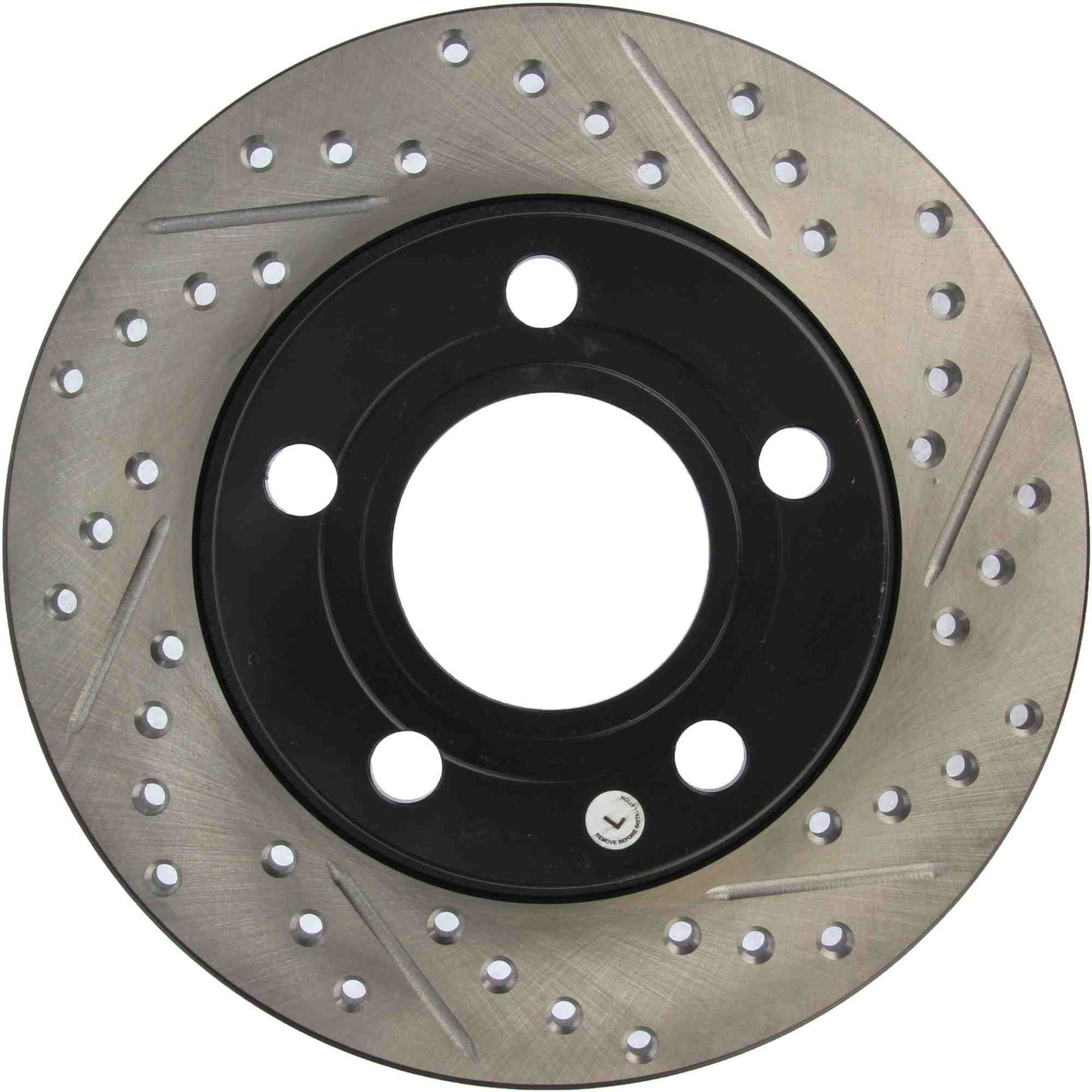 StopTech Sport Drilled/Slotted Brake Rotor; Rear Left