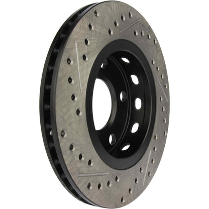 StopTech Sport Drilled/Slotted Brake Rotor; Rear Left