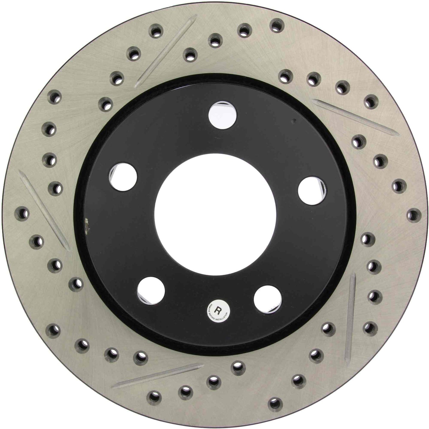 StopTech Sport Drilled/Slotted Brake Rotor; Rear Right