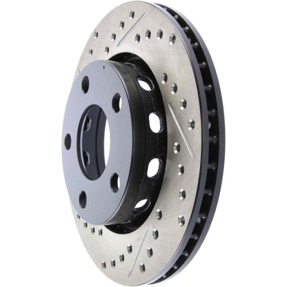 StopTech Sport Drilled/Slotted Brake Rotor; Rear Right