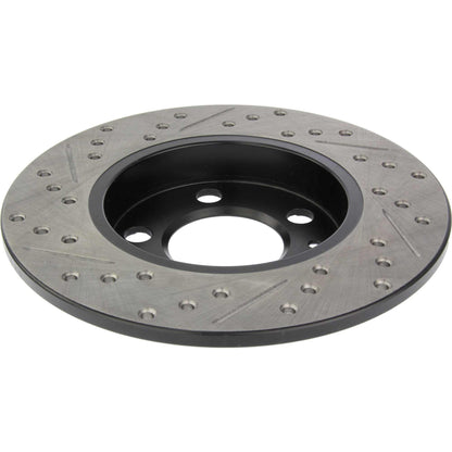 StopTech Sport Drilled/Slotted Brake Rotor; Rear Left