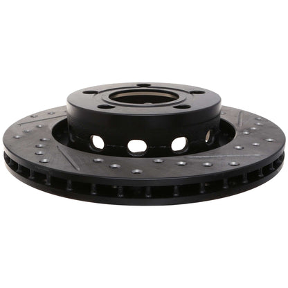 StopTech 00-04 Audi A6 Quattro 4.2L Sport Slotted & Drilled Rear Left Rotor 127.33072L