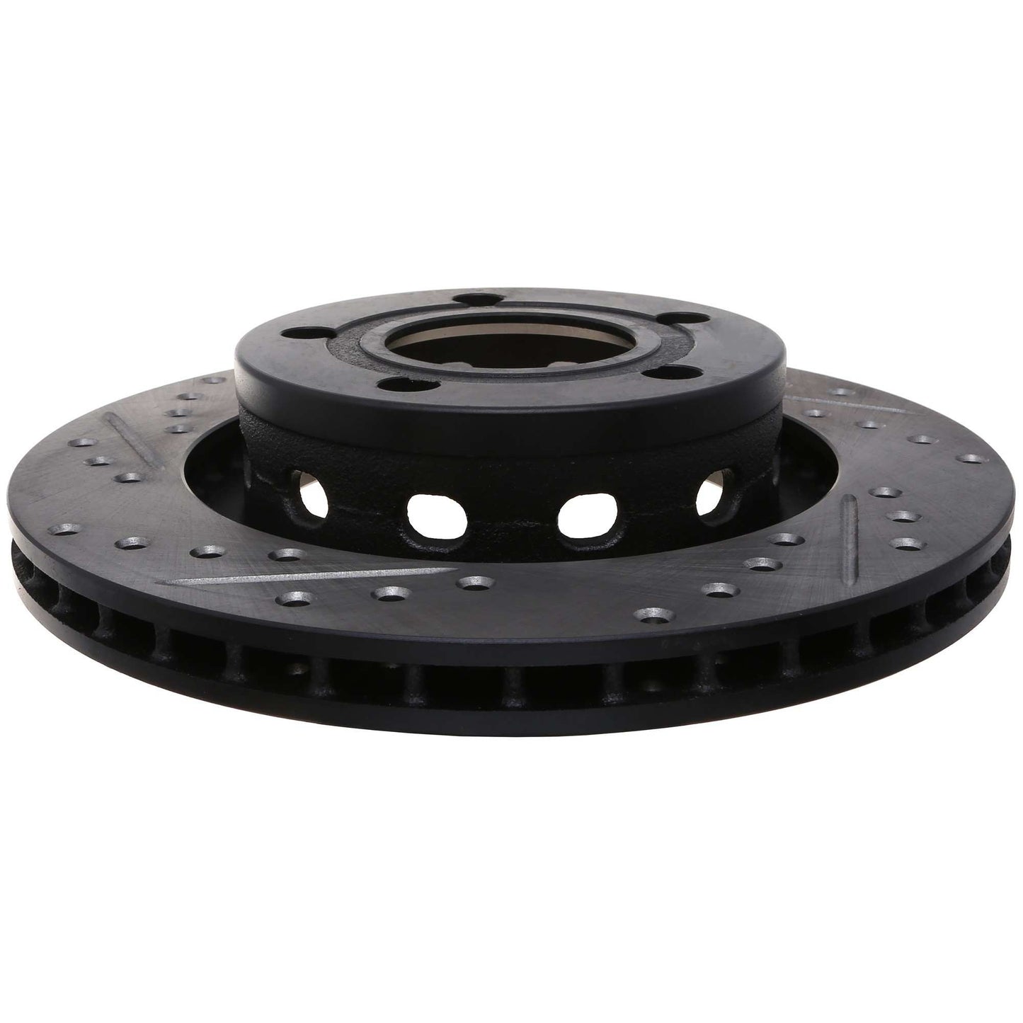 StopTech 00-04 Audi A6 Quattro 4.2L Sport Slotted & Drilled Rear Right Rotor 127.33072R