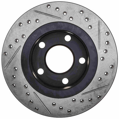 StopTech 00-04 Audi A6 Quattro 4.2L Sport Slotted & Drilled Rear Right Rotor 127.33072R