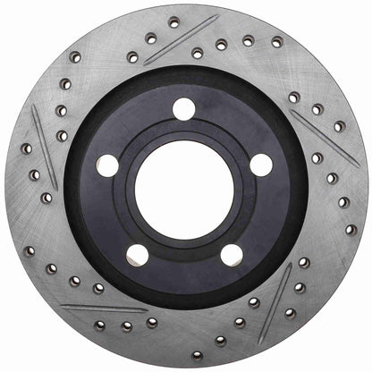 StopTech 00-04 Audi A6 Quattro 4.2L Sport Slotted & Drilled Rear Right Rotor 127.33072R