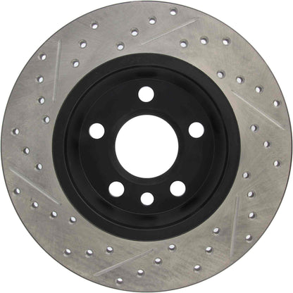 StopTech Sport Drilled/Slotted Brake Rotor; Rear Left