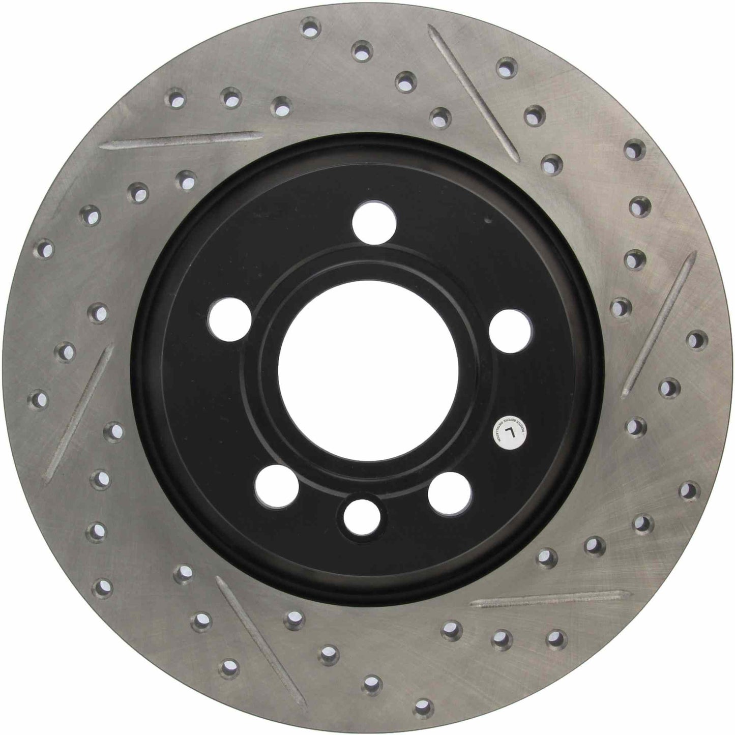 StopTech Sport Drilled/Slotted Brake Rotor; Rear Left