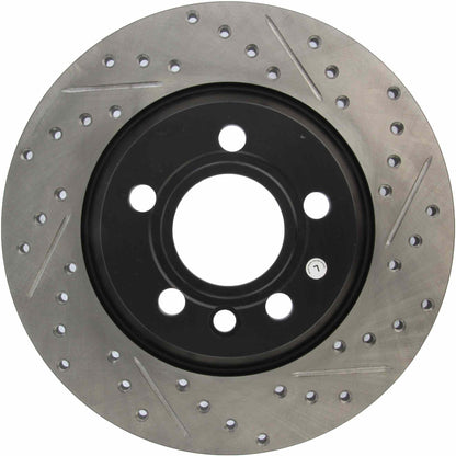 StopTech Sport Drilled/Slotted Brake Rotor; Rear Left