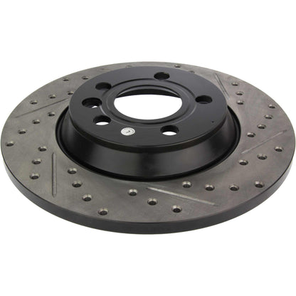 StopTech Sport Drilled/Slotted Brake Rotor; Rear Left