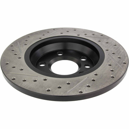 StopTech Sport Drilled/Slotted Brake Rotor; Rear Left