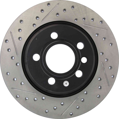 StopTech Sport Drilled/Slotted Brake Rotor; Rear Right