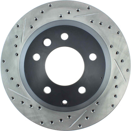 StopTech Sport Drilled/Slotted Brake Rotor;Front And Rear Right