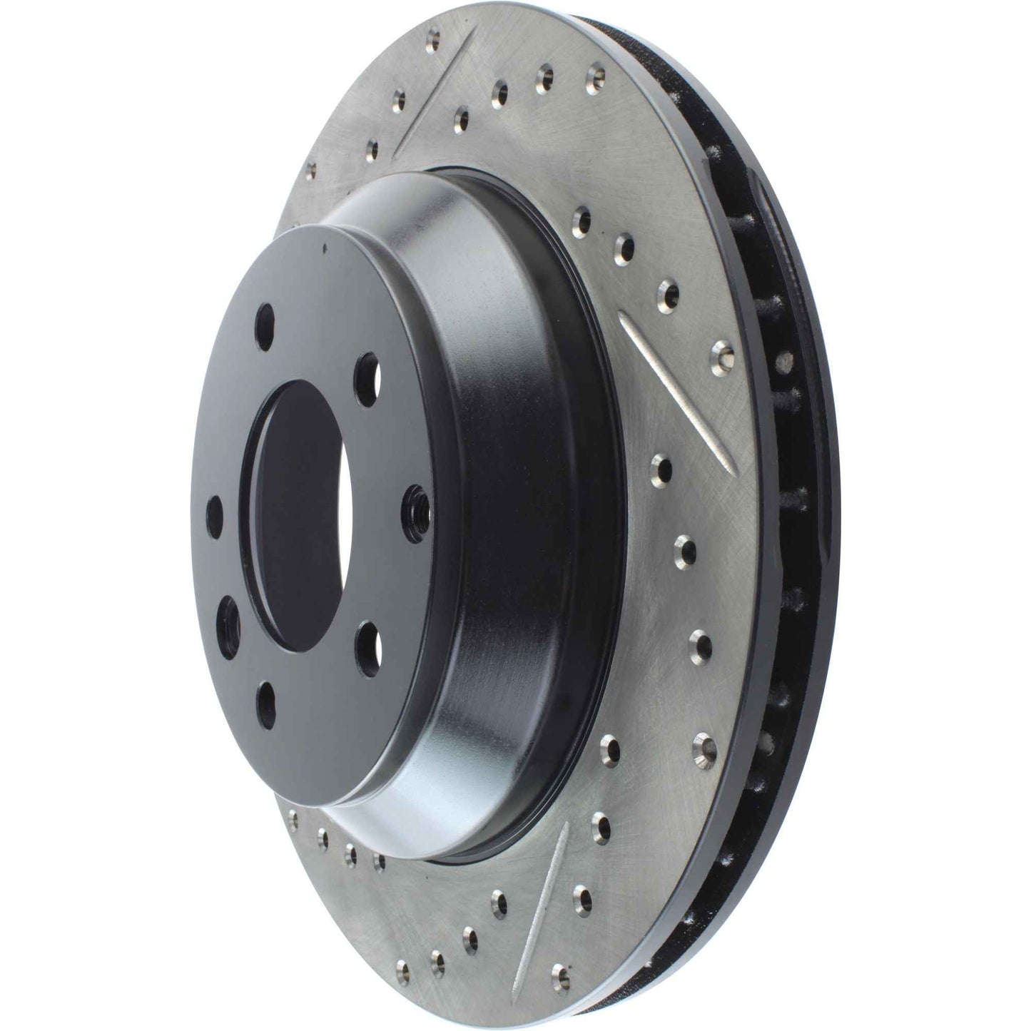 StopTech Sport Drilled/Slotted Brake Rotor;Front And Rear Right