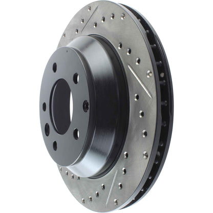 StopTech Sport Drilled/Slotted Brake Rotor;Front And Rear Right