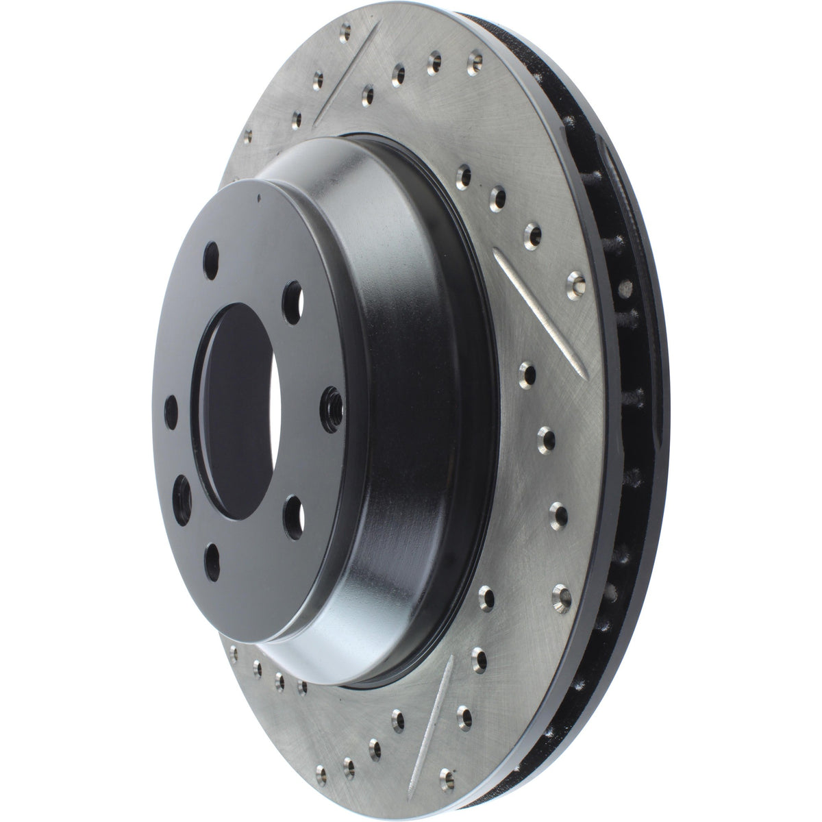 StopTech Sport Drilled/Slotted Brake Rotor;Front And Rear Right